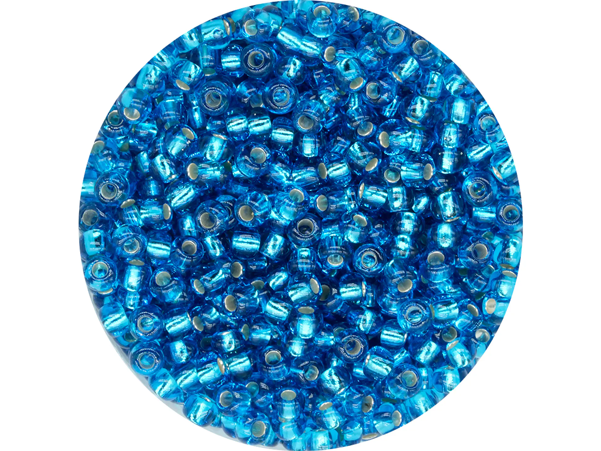 CZECH BEADS 10/0 (2MM) LIGHT BLUE BRILLIANT PACKAGE X 20 GRAMS (2020 UND APPROX) 1