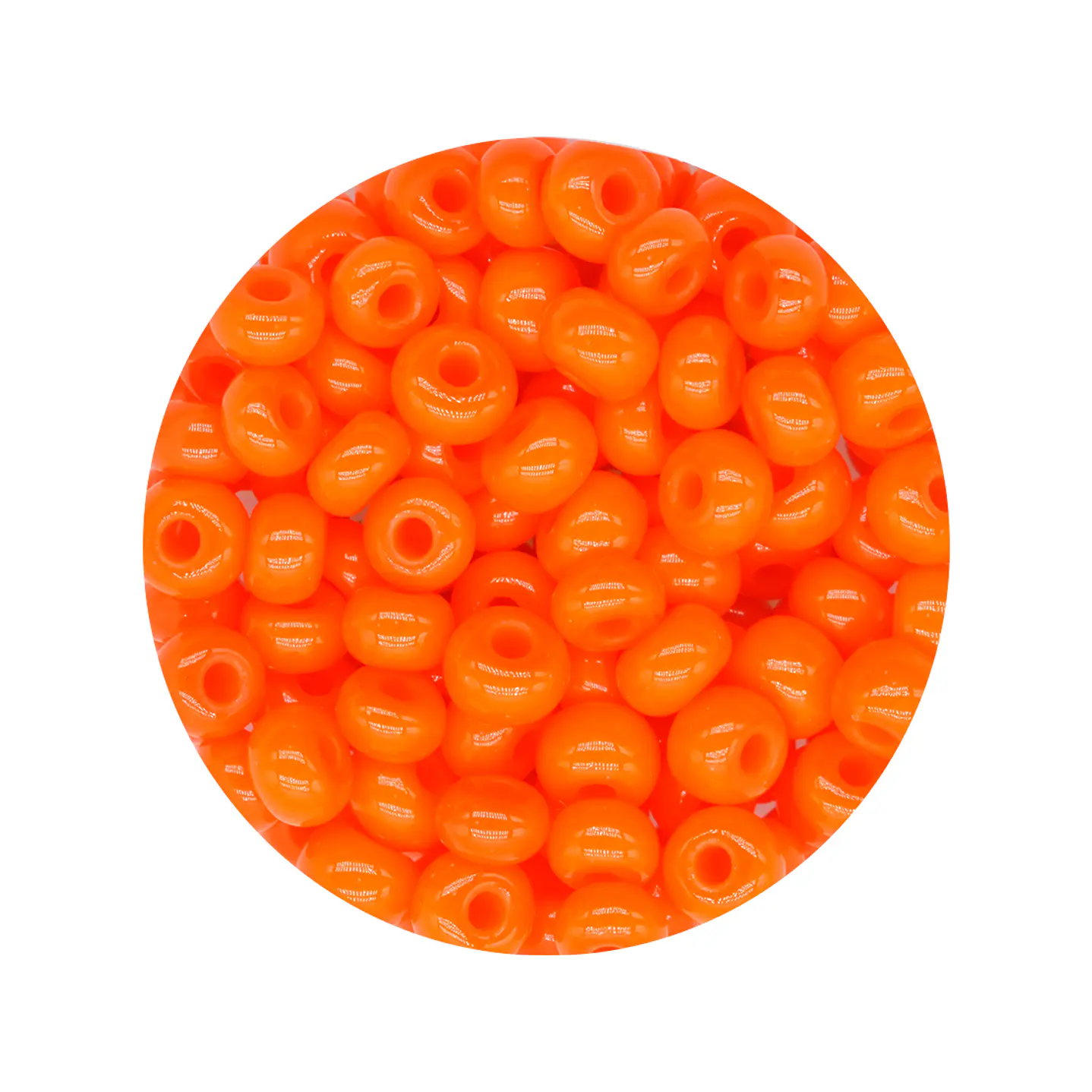 CHAQUIRA CHECA 6/0 (4MM) NARANJA X 20 GRAMOS (296 UND APROX) 1