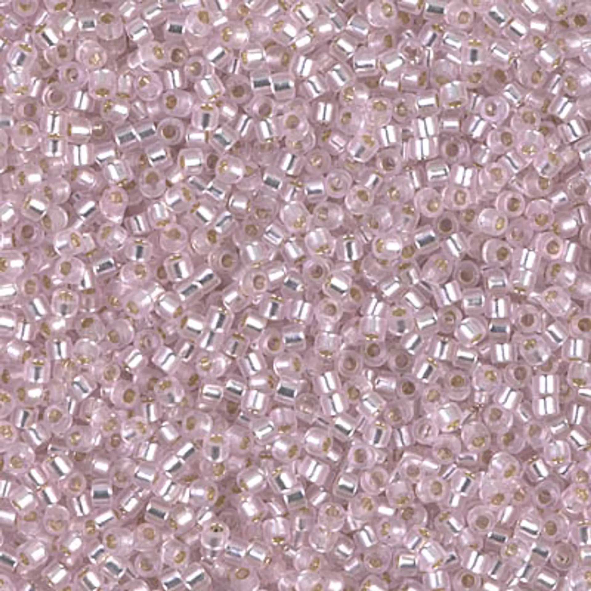 MIYUKI DELICA 11/0 SILVER LINED PINK DB1335 1