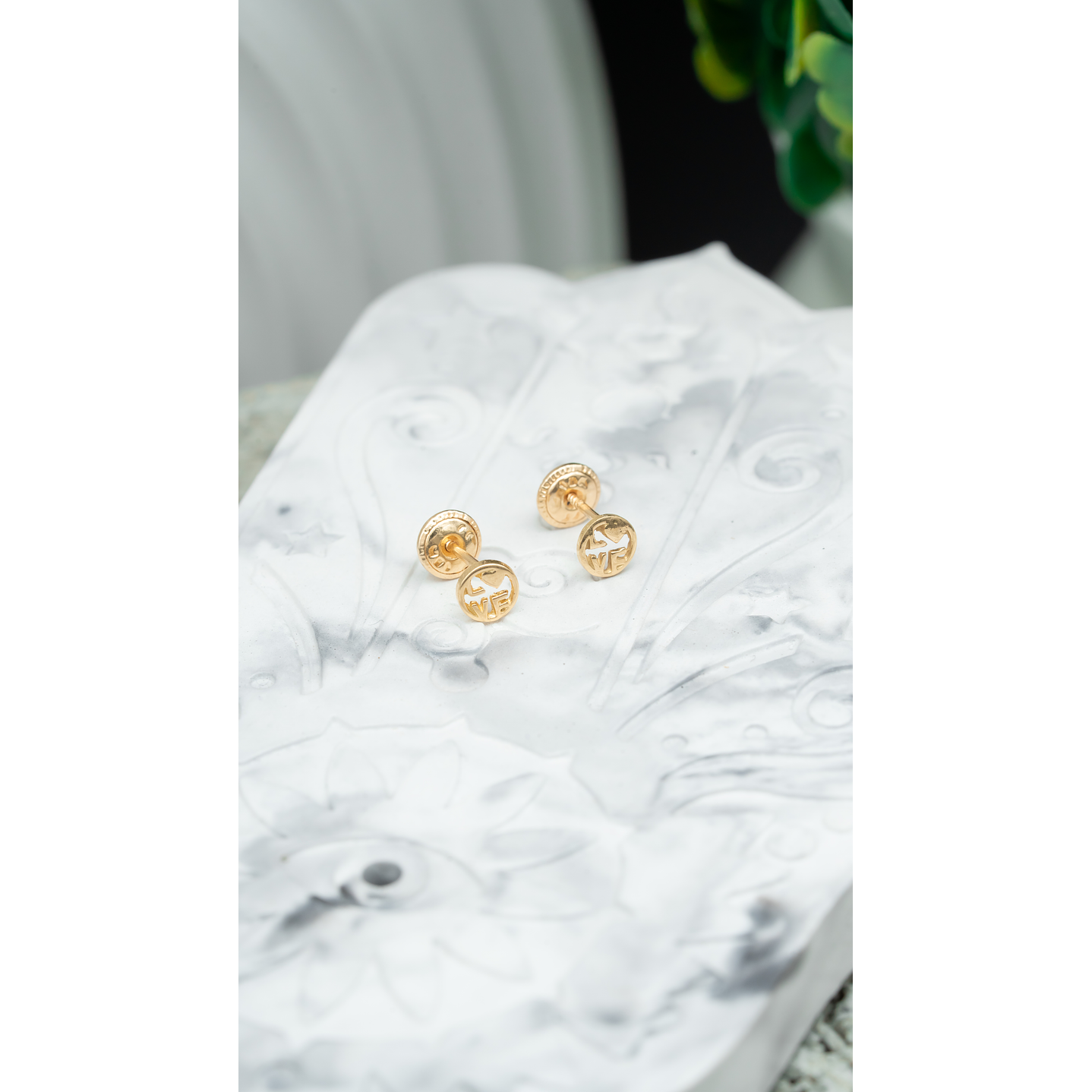 ORO 18K TOPO CIRCULO LOVE 5MM  TP-17 1