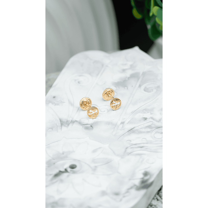 ORO 18K TOPO CIRCULO LOVE 5MM  TP-17 1