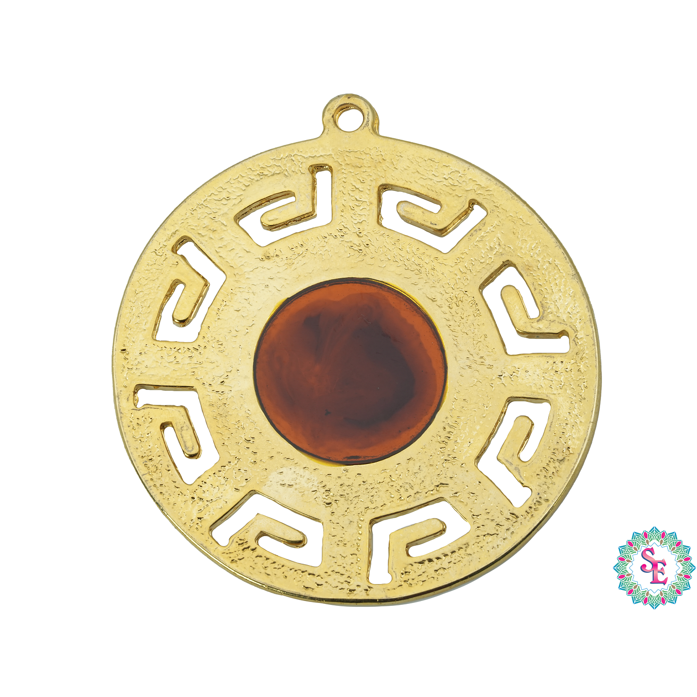 SAMAK  PECTORAL ANDINO GRANDE OCRE 80 MM 1