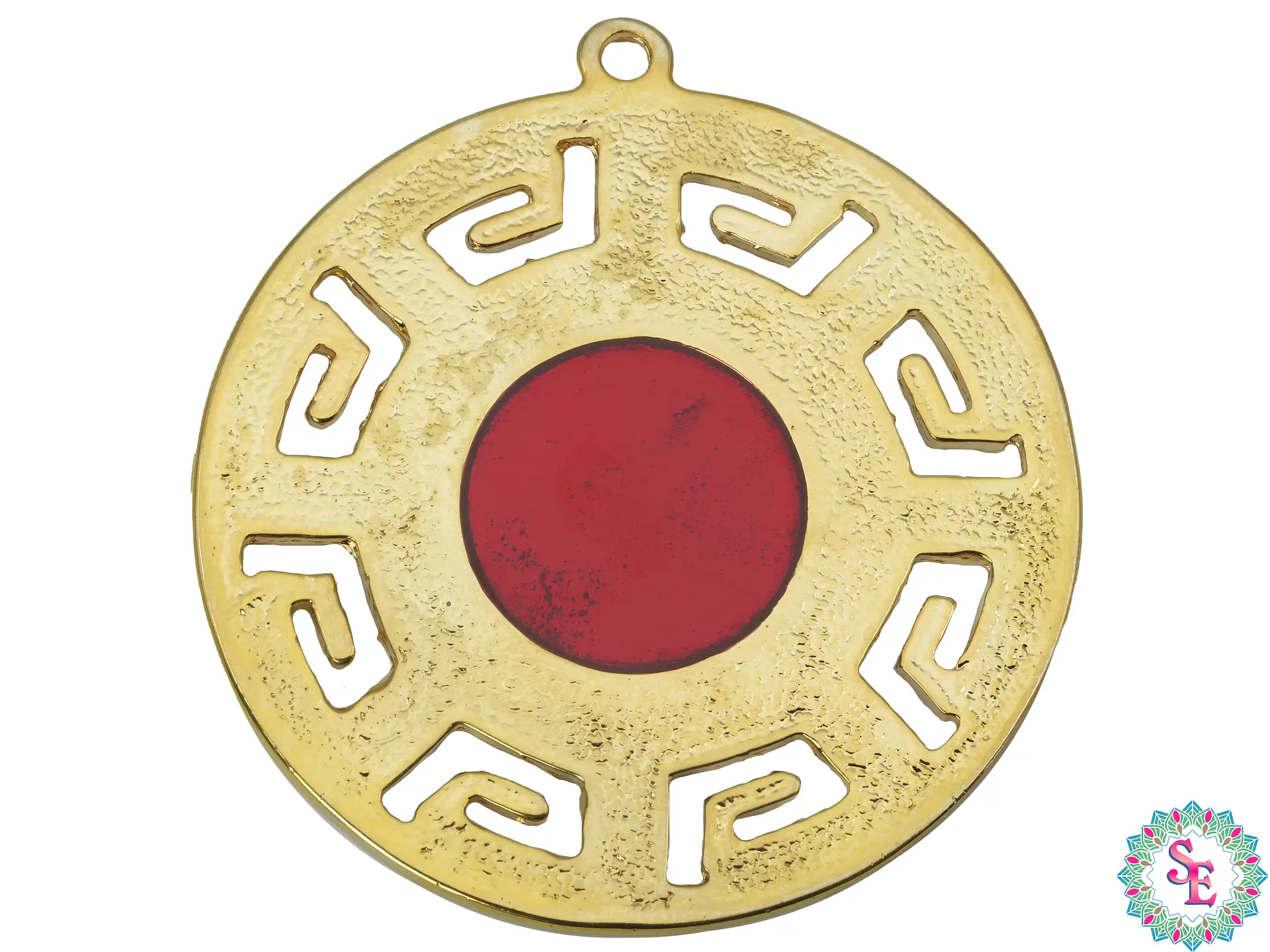 SAMAK  PECTORAL ANDINO GRANDE OCRE 80 MM 3