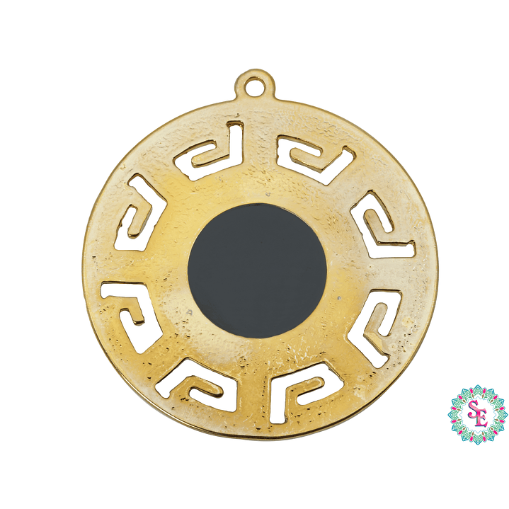 SAMAK  PECTORAL ANDINO GRANDE OCRE 80 MM 4