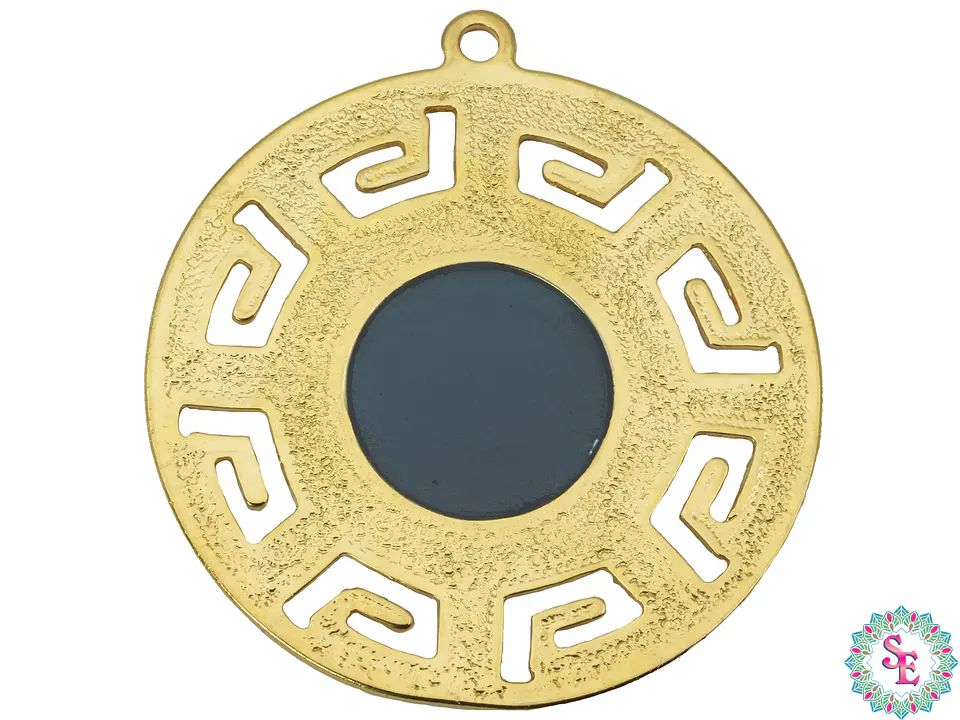 SAMAK  PECTORAL ANDINO GRANDE OCRE 80 MM 5