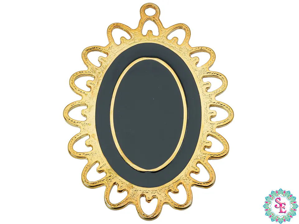 SAMAK  PECTORAL VESUBIO GRANDE NEGRO 90MM 2