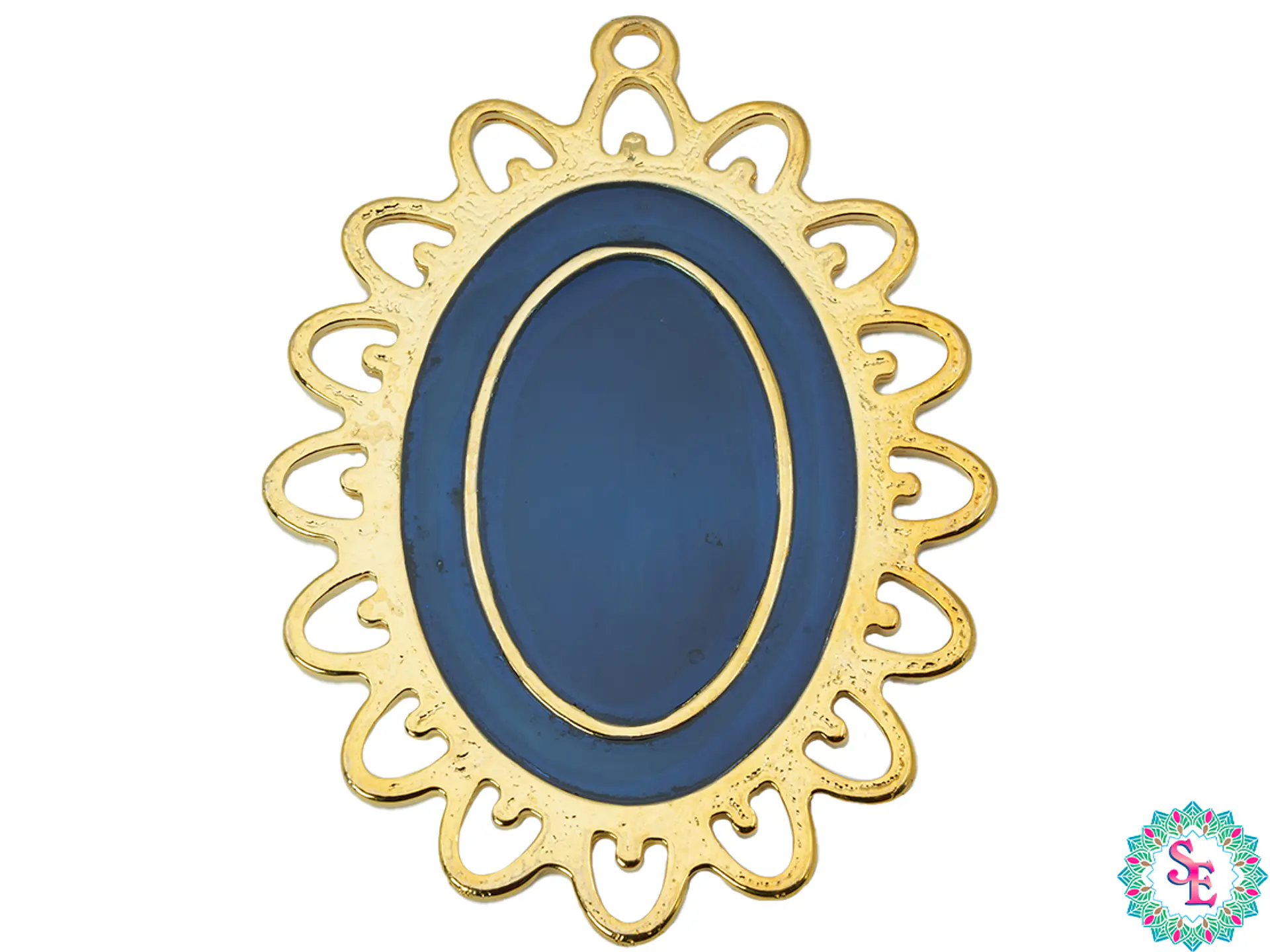 SAMAK  PECTORAL VESUBIO GRANDE NEGRO 90MM 3