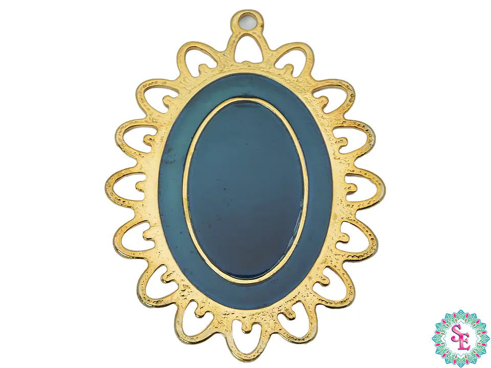 SAMAK  PECTORAL VESUBIO GRANDE NEGRO 90MM 4