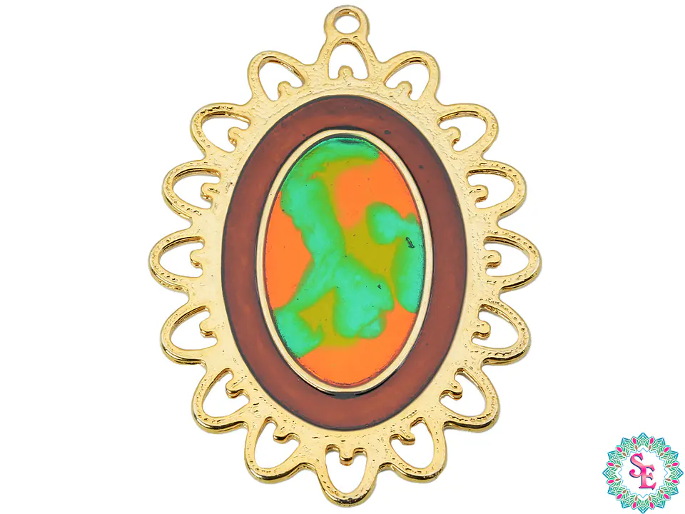 SAMAK  PECTORAL VESUBIO GRANDE NEGRO 90MM 1