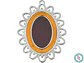 SAMAK  PECTORAL VESUBIO GRANDE NEGRO 90MM - Miniatura 9