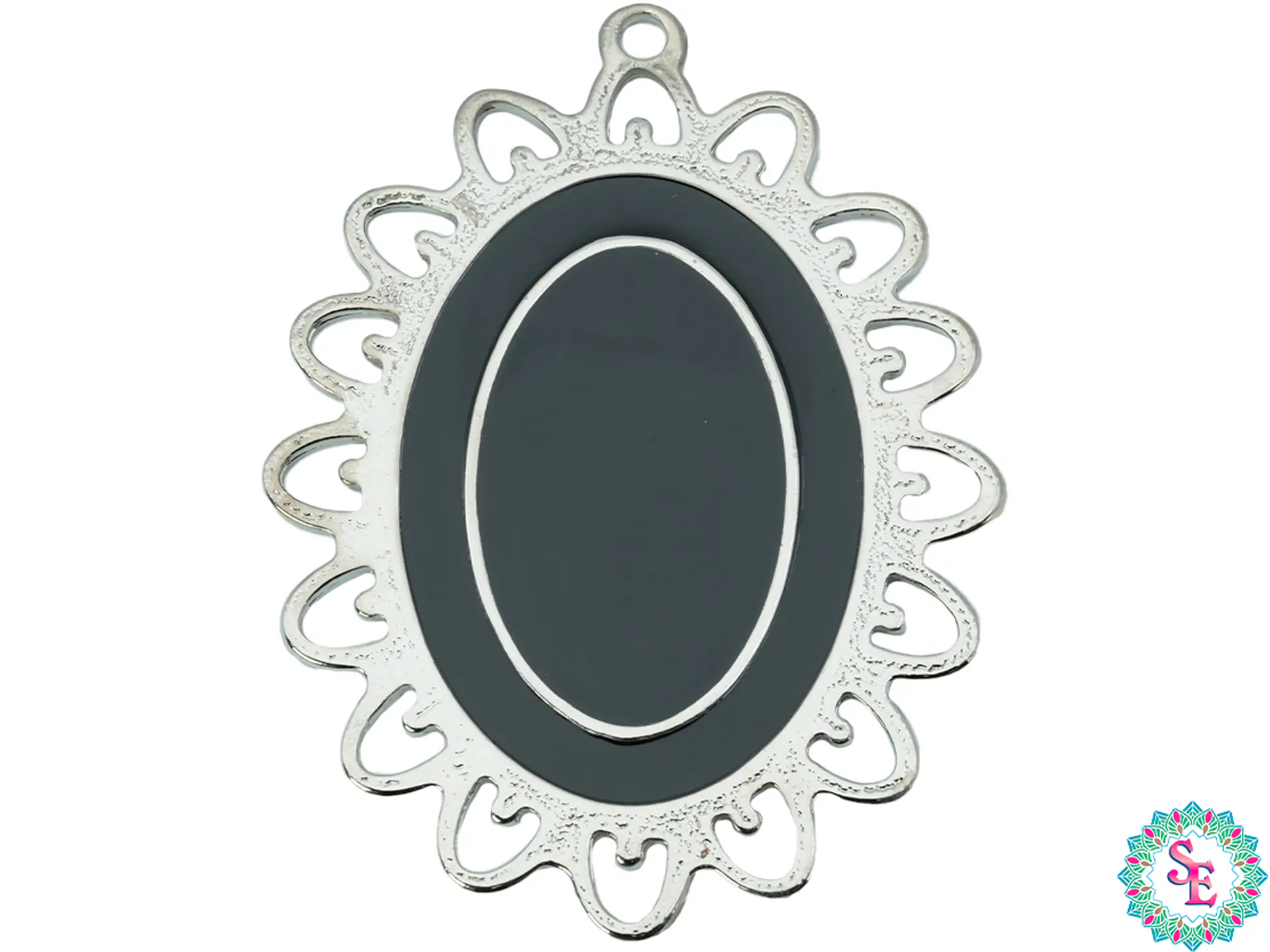 SAMAK  PECTORAL VESUBIO GRANDE NEGRO 90MM 14