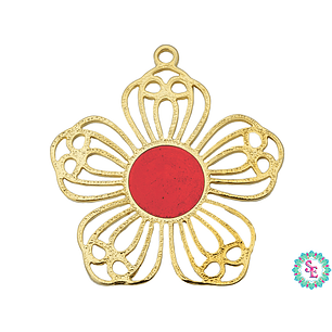 SAMAK DORADA  PECTORAL FLOR DALLANA 80MM