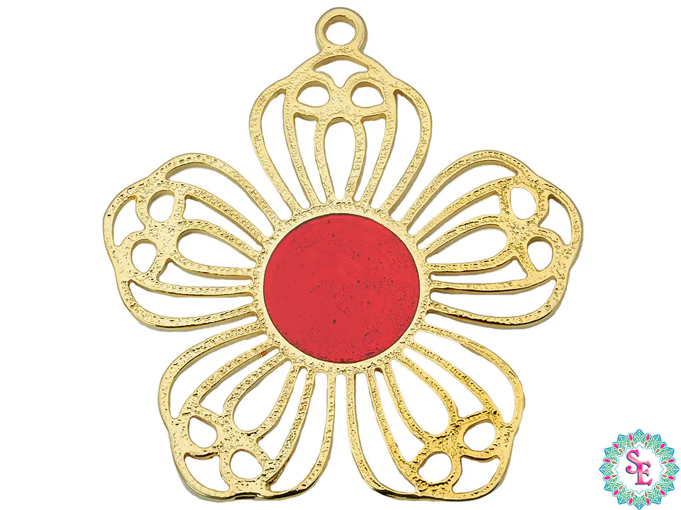 SAMAK DORADA  PECTORAL FLOR DALLANA 80MM 1