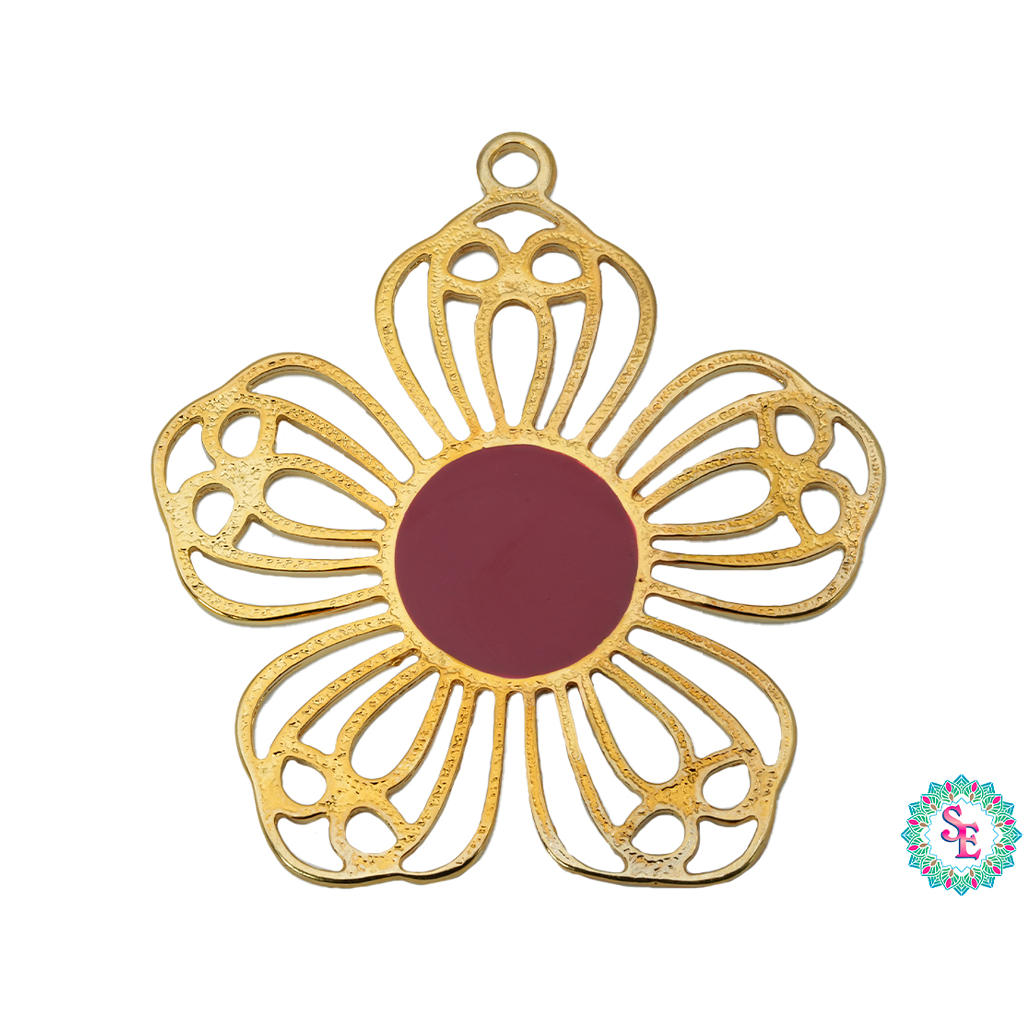 SAMAK DORADA  PECTORAL FLOR DALLANA 80MM 2