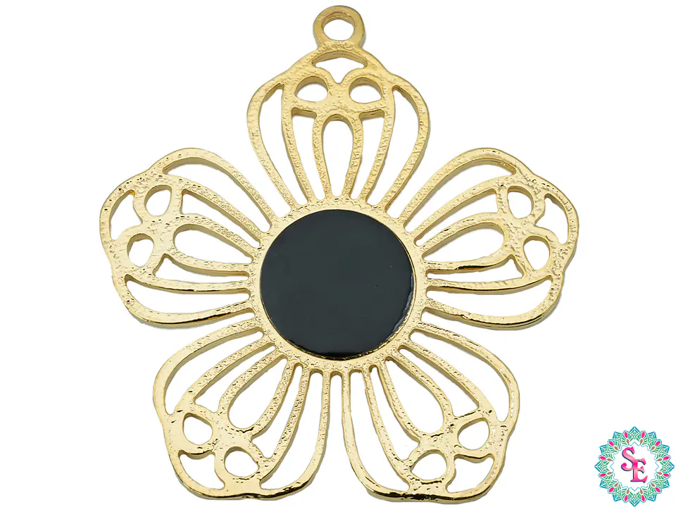 SAMAK DORADA  PECTORAL FLOR DALLANA 80MM 3