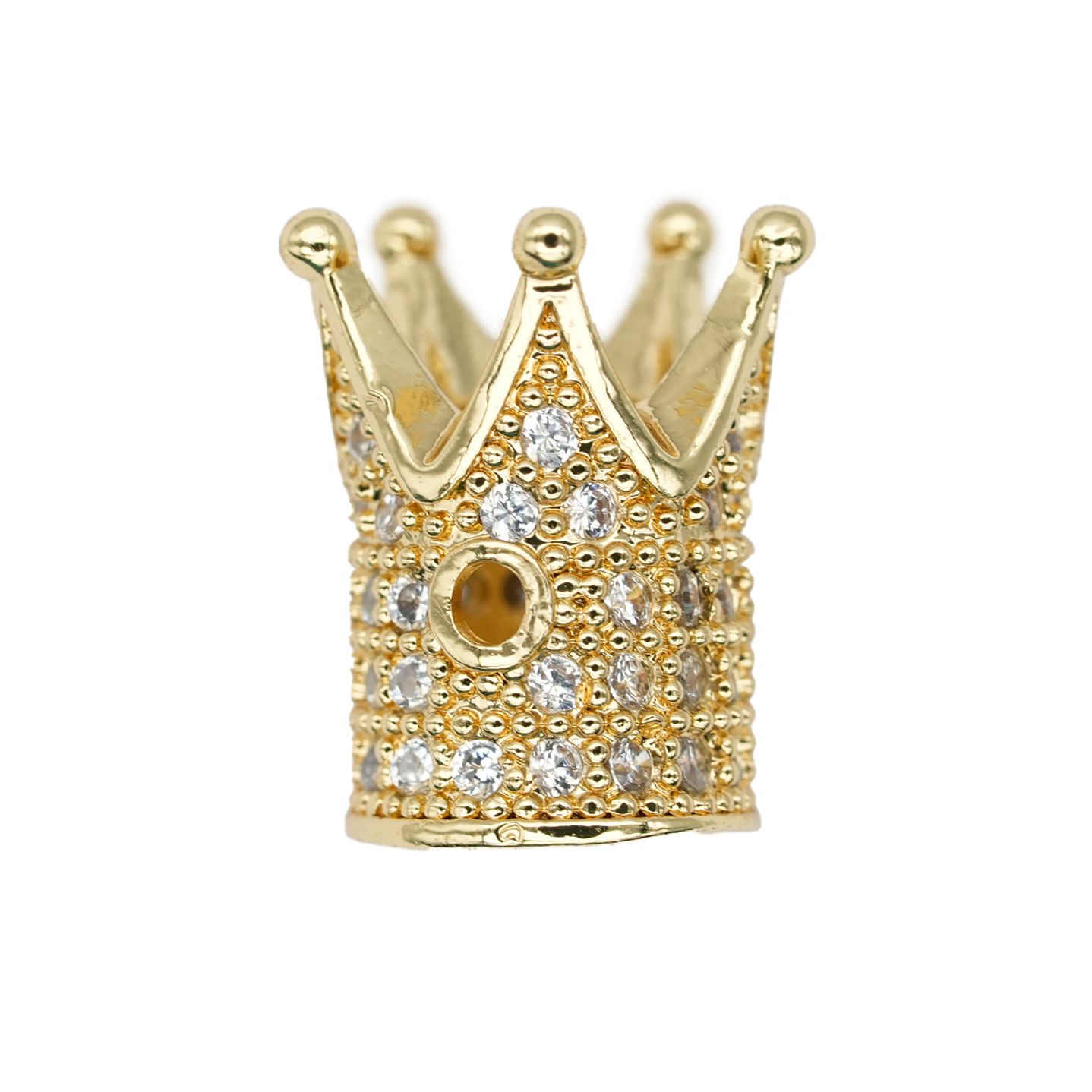 RODIO CORONA DORADA CIRCON BLANCO 10*12MM  1