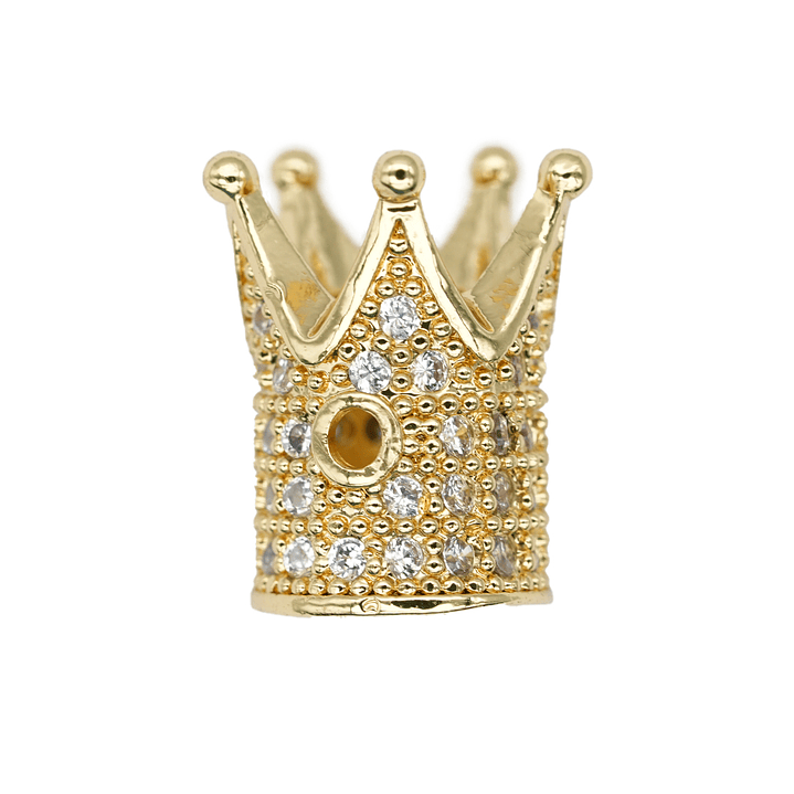 RODIO CORONA DORADA CIRCON BLANCO 10*12MM  1