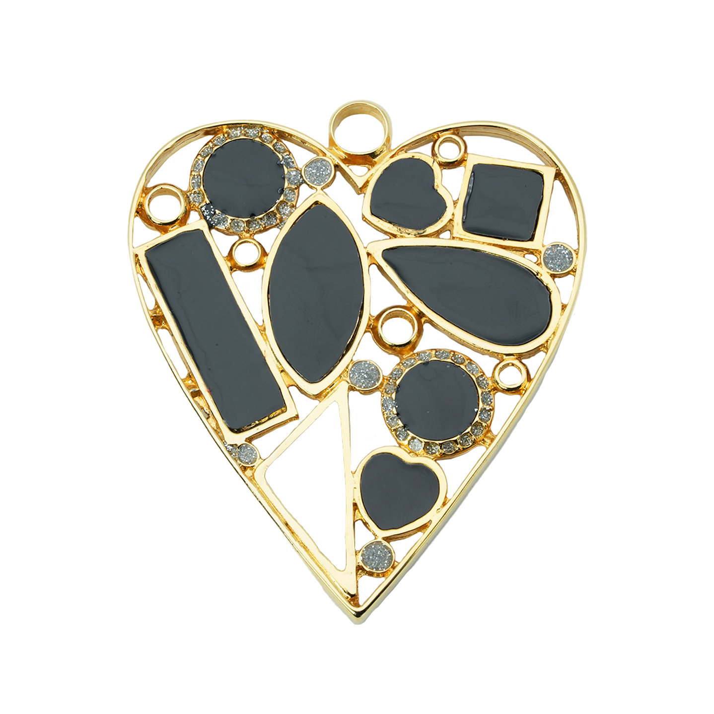 SAMAK DORADA PECTORAL CORAZON DINER  80*80MM 2