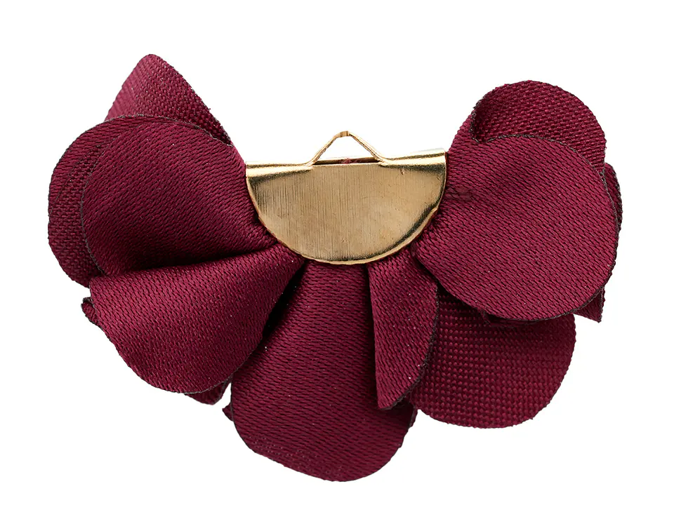 FLOR TELA  HERRAJE EMPANADA DORADO 10