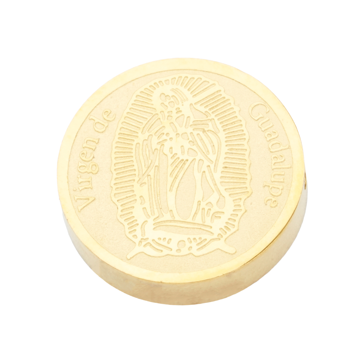 ACERO DORADO CENTRO VIRGEN GUADALUPE 15MM 1