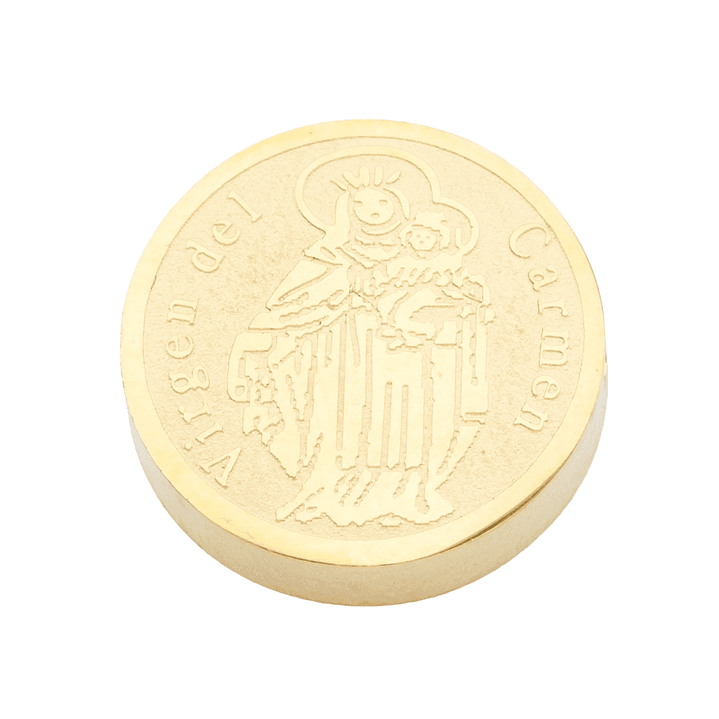 ACERO DORADO CENTRO VIRGEN DEL CARMEN 15MM 1