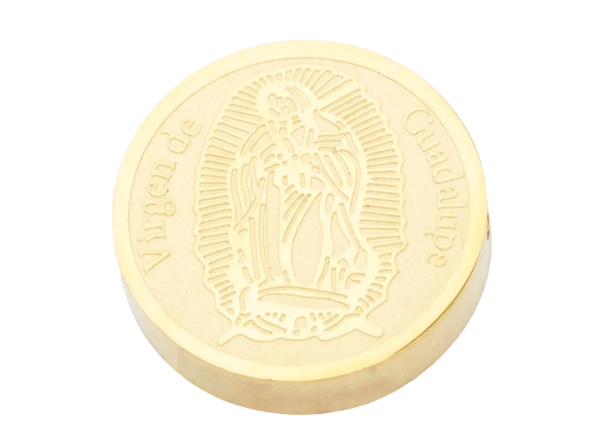 ACERO DORADO CENTRO VIRGEN GUADALUPE 12MM 1