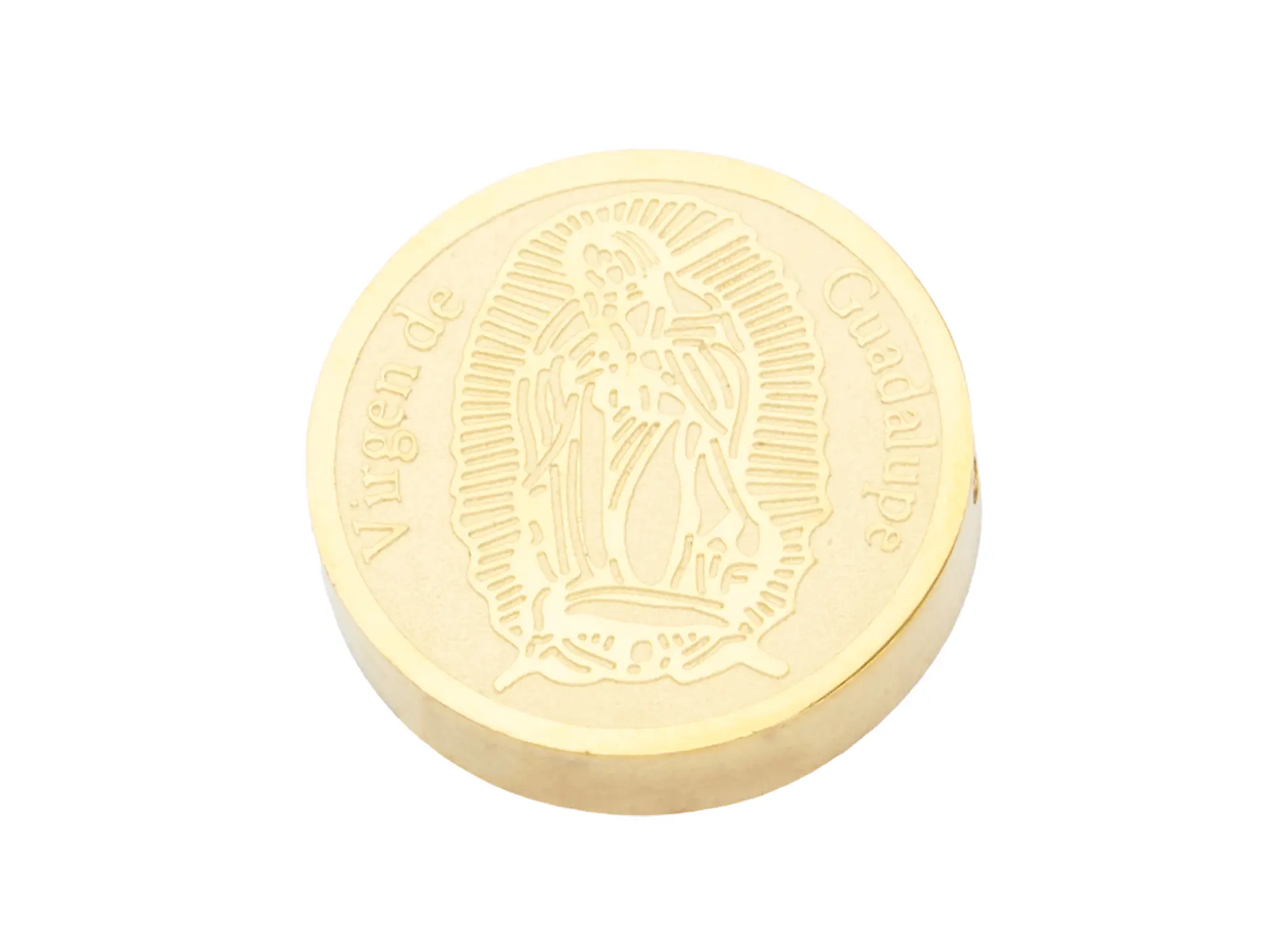 ACERO DORADO CENTRO VIRGEN GUADALUPE 8MM 1