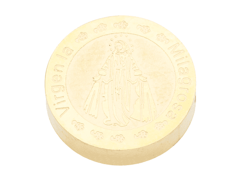 ACERO DORADO CENTRO VIRGEN MILAGROSA 12MM