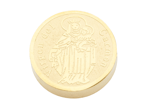 ACERO DORADO CENTRO VIRGEN DEL CARMEN 10MM