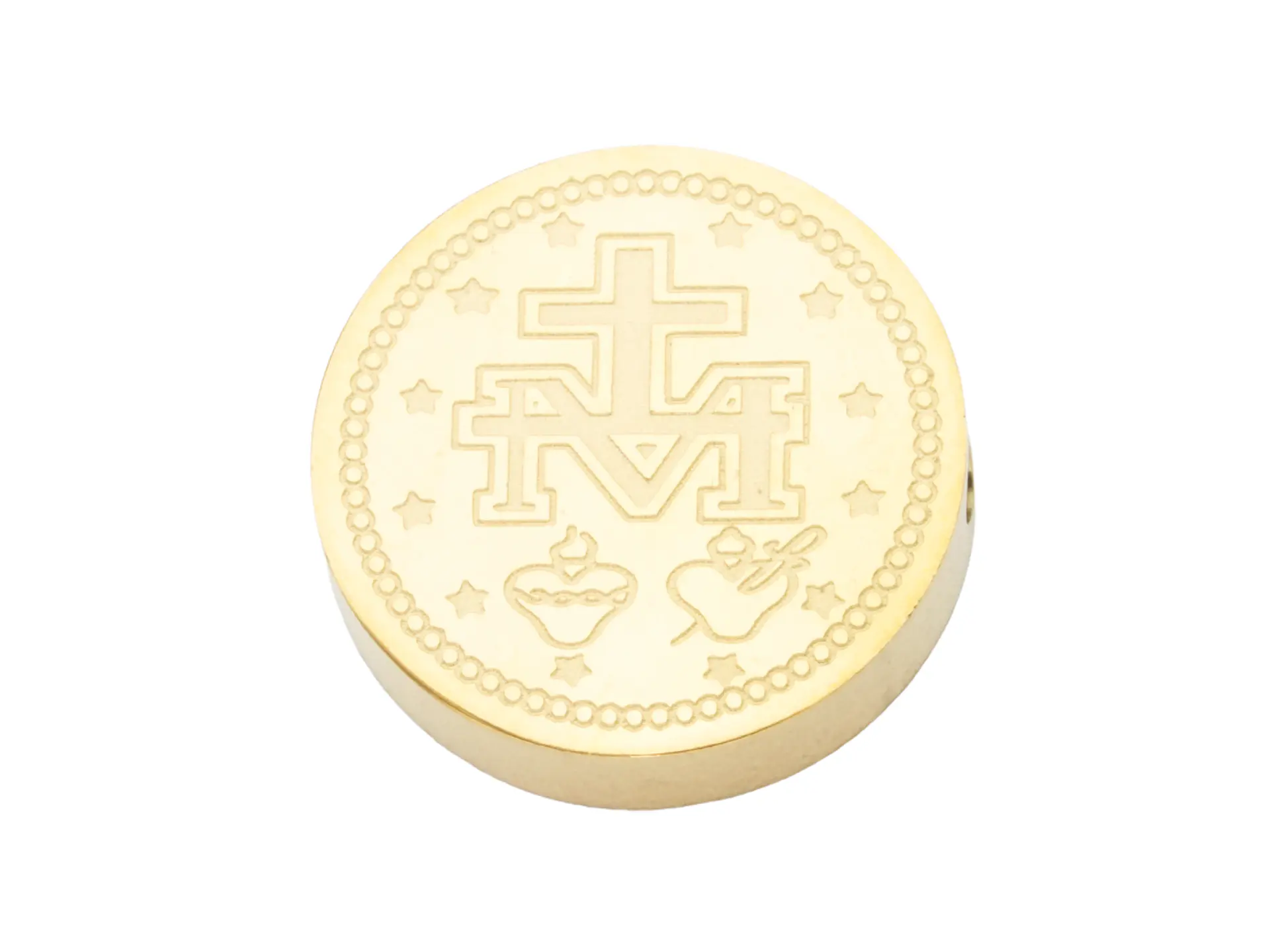 ACERO DORADO CENTRO VIRGEN DEL CARMEN 8MM 2