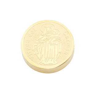 ACERO DORADO CENTRO VIRGEN DEL CARMEN 8MM