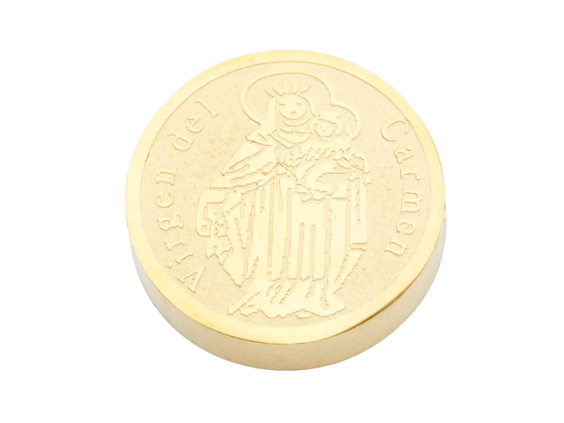ACERO DORADO CENTRO VIRGEN DEL CARMEN 8MM 1