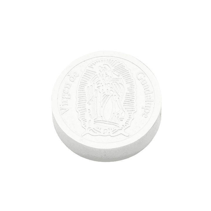 ACERO PLATEADO CENTRO VIRGEN GUADALUPE 8MM 1