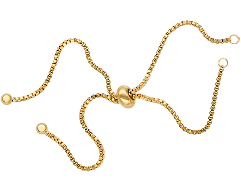 ACERO DORADO PULSERA VENECIANA 2.5MM * 12CM 