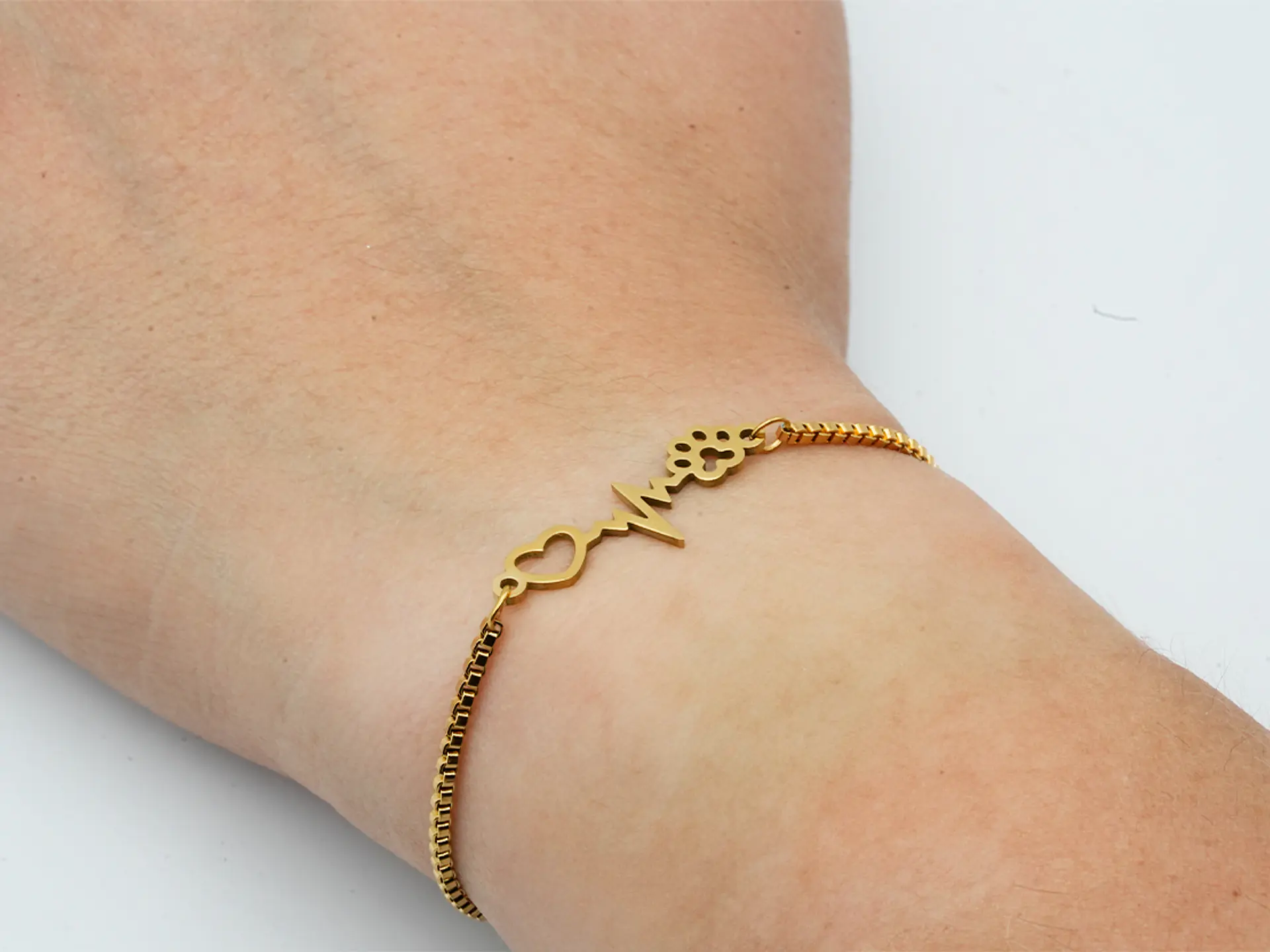 ACERO DORADO PULSERA VENECIANA 2.5MM * 12CM  2