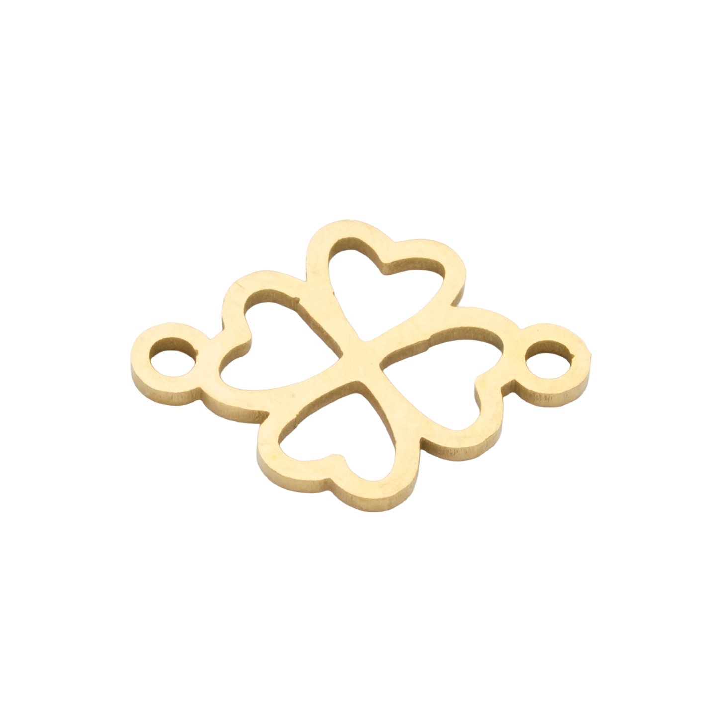 ACERO DORADO CENTRO PULSERA TREBOL 12MM 1