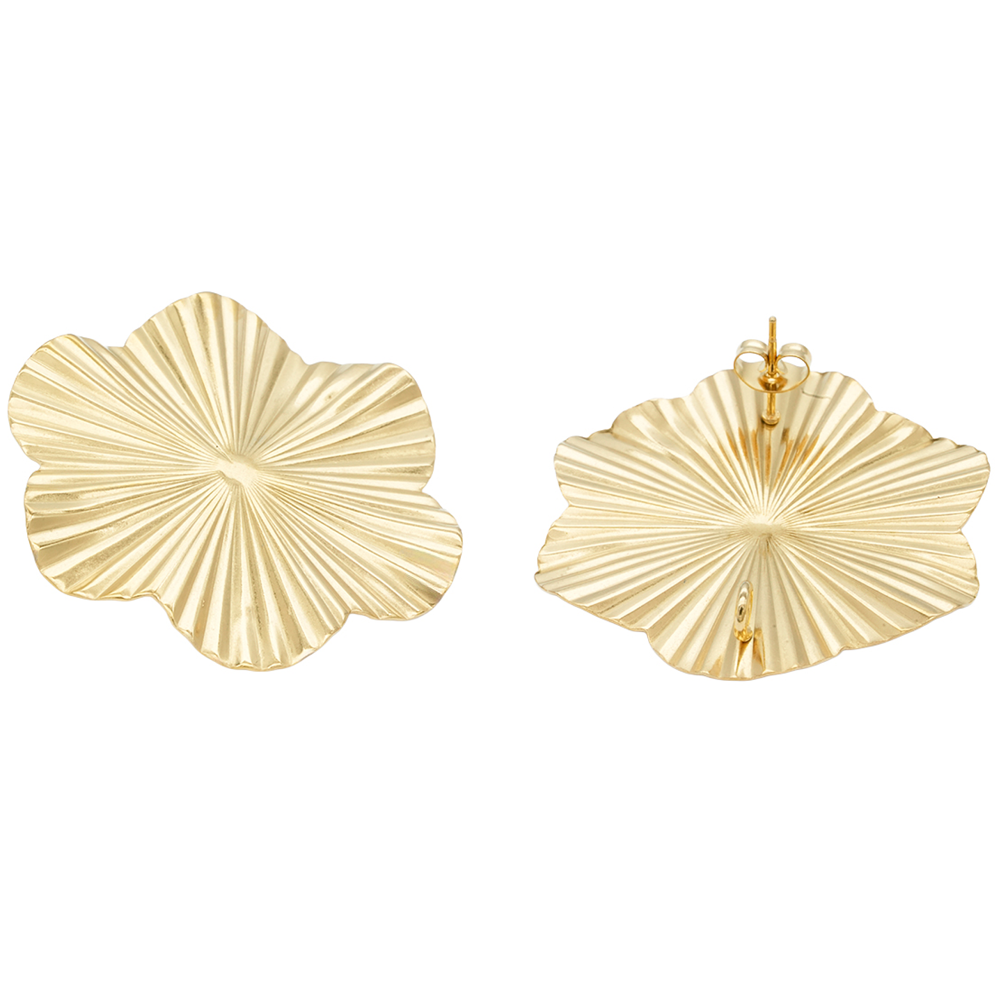 ACERO DORADO TOPO 135 FLOR MARTILLADO 40*37MM 1