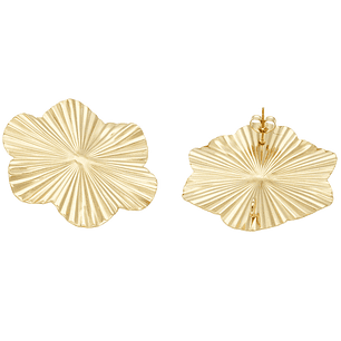 ACERO DORADO TOPO 135 FLOR MARTILLADO 40*37MM