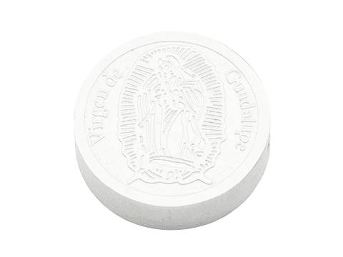 ACERO PLATEADO CENTRO VIRGEN GUADALUPE 10MM