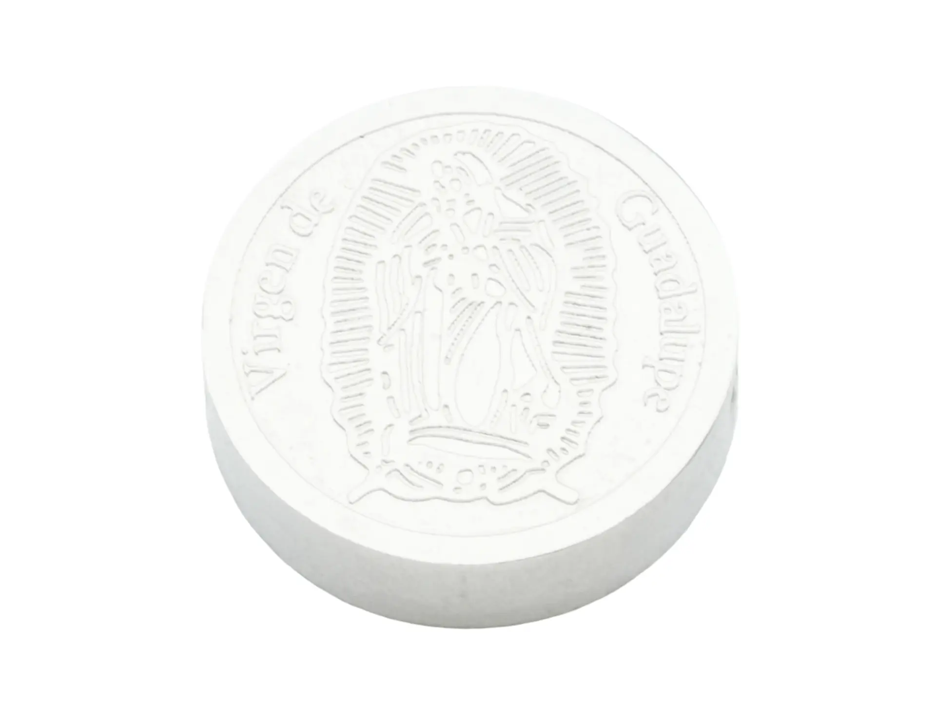ACERO PLATEADO CENTRO VIRGEN GUADALUPE 10MM 1