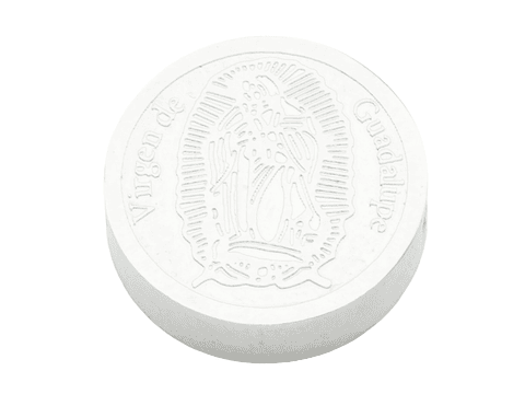 ACERO PLATEADO CENTRO VIRGEN GUADALUPE 12MM