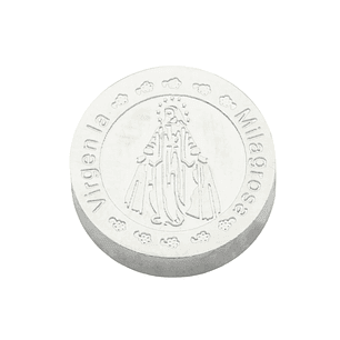 ACERO PLATEADO CENTRO VIRGEN MILAGROSA 12MM