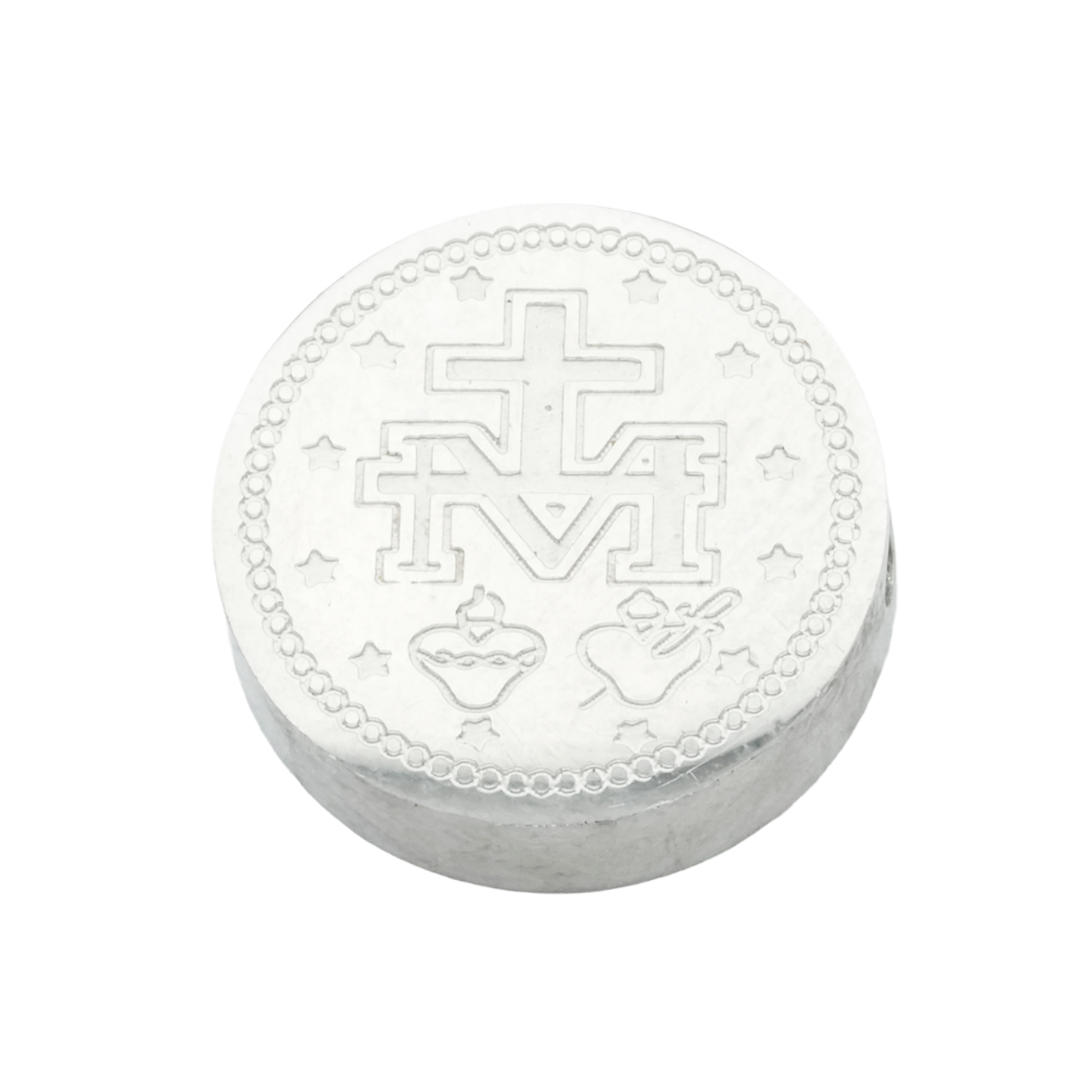 ACERO PLATEADO CENTRO VIRGEN MILAGROSA 12MM 2