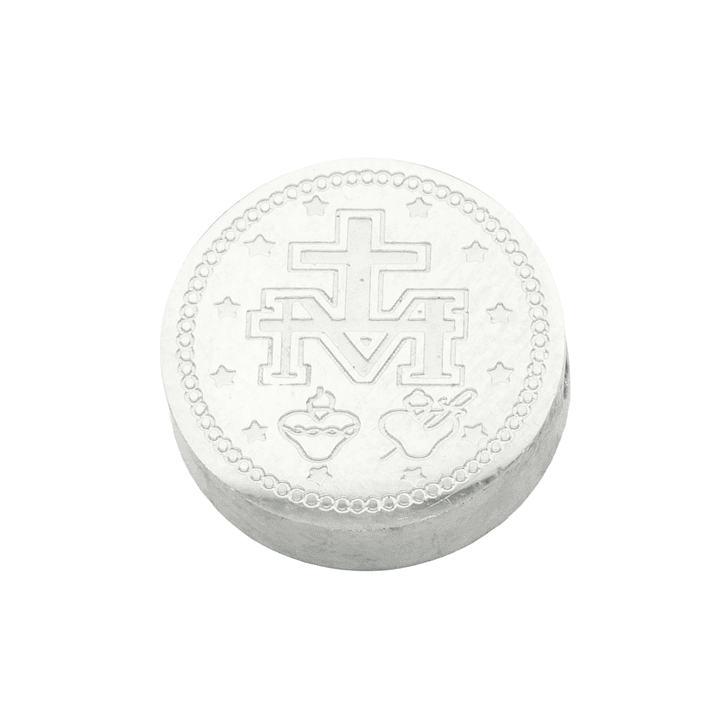 ACERO PLATEADO CENTRO VIRGEN MILAGROSA 10MM 2