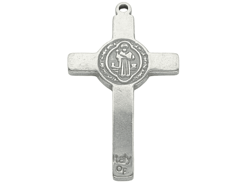 ACERO PLATEADO CRUZ SAN BENITO 33*19*1.9MM