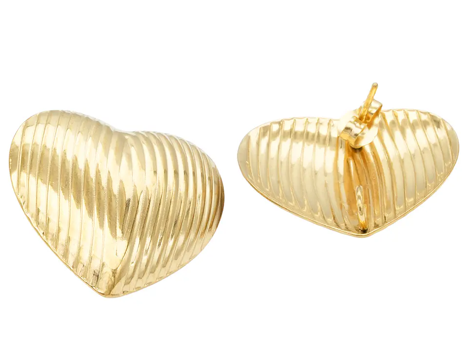 ACERO DORADO TOPO 144 CORAZON MARTILLADO 25MM 1