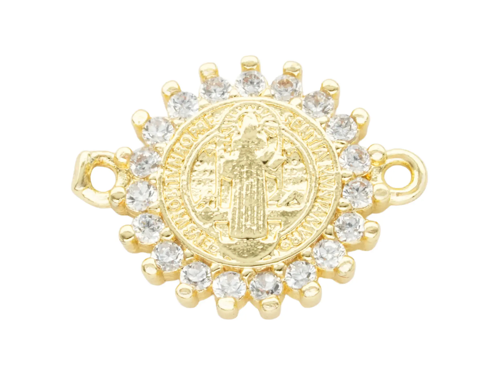 RODIO DORADO CENTRO SAN BENITO ZIRCON 12MM 1