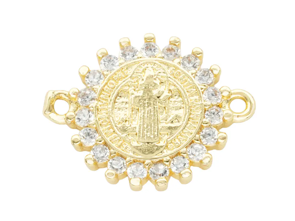 RODIO DORADO CENTRO SAN BENITO ZIRCON 12MM 1
