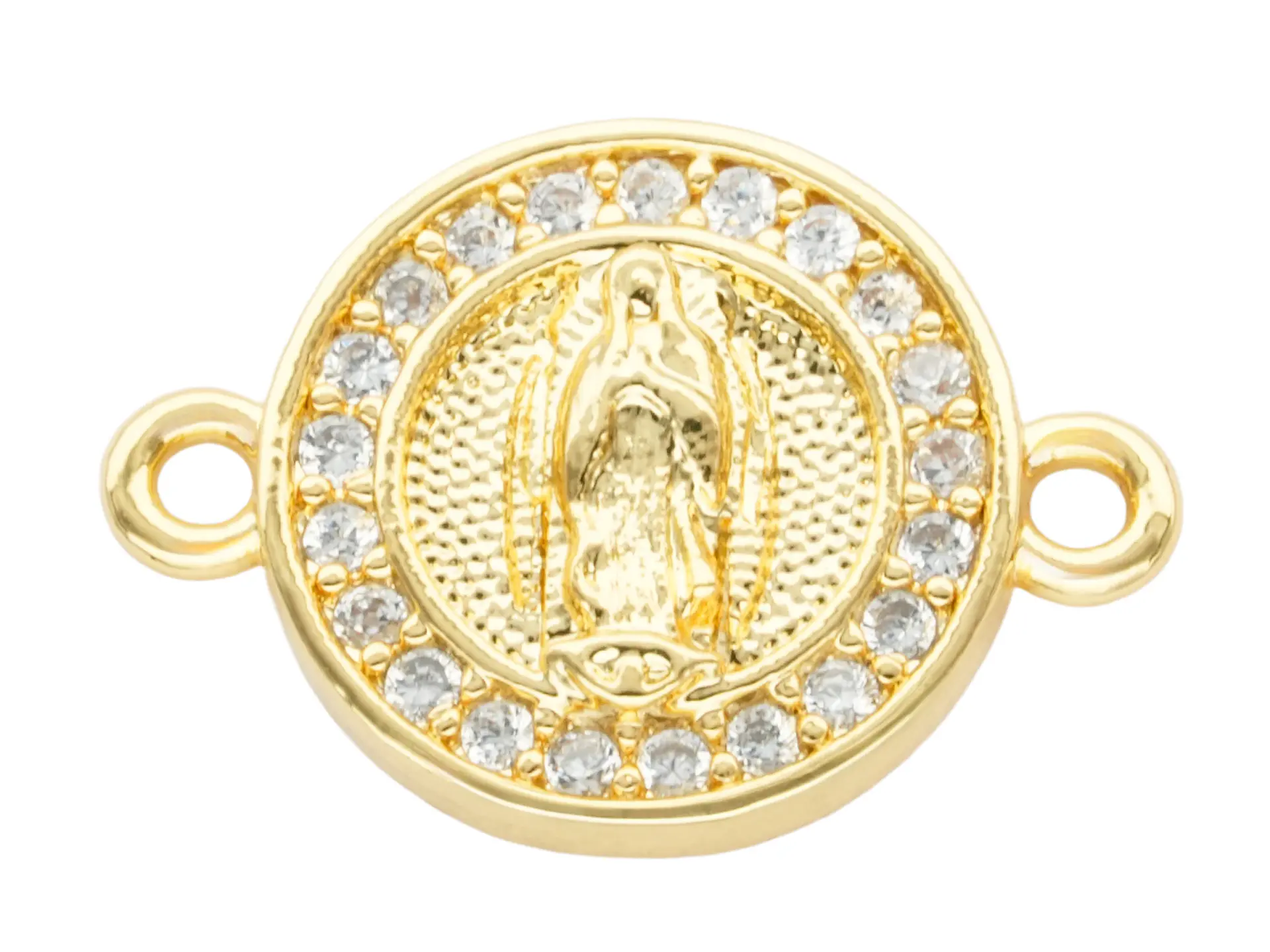 RODIO DORADO CENTRO VIRGEN GUADALUPE 12MM ZIRCON 1