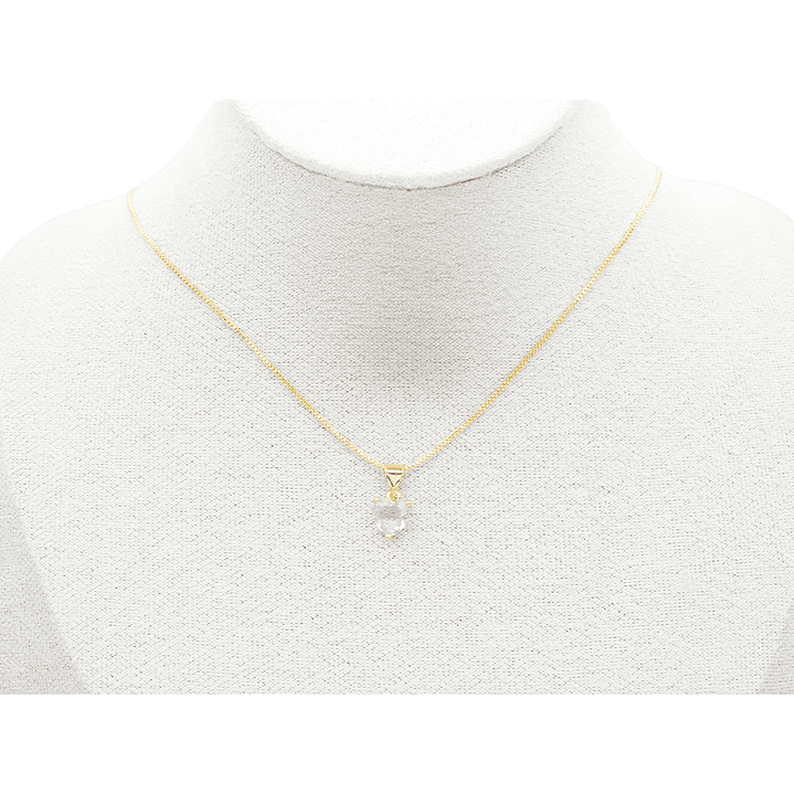 RODIO DORADO DIJE CORAZON ROSADO ZIRCON 9*7M 2